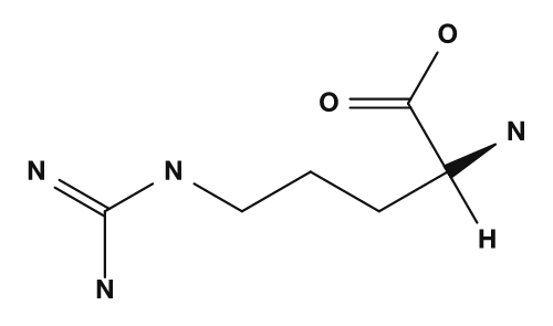 Formule développée de l'arginine