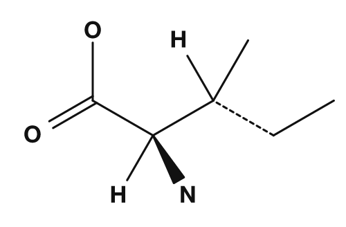 Formule développée de l'isoleucine