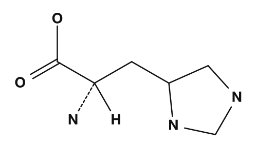 Structure de l'histidine
